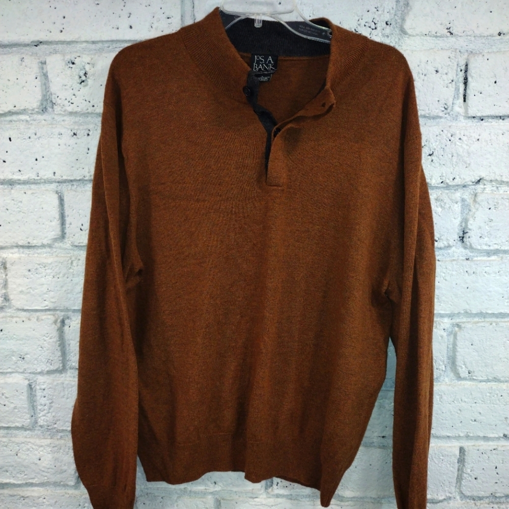 Jos. A. Bank long sleeve wool sweater Large